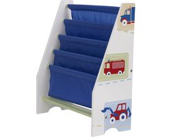 Voertuigen, hangvak, boekenrek voor kinderen, boekenrek voor de kinderkamer