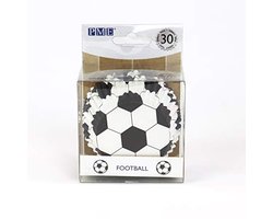 Voetbal Papieren Bakvormen - Zwart en Wit