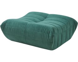 Voetenbank Kodsø 35x80x65 cm microvezel groen [en.casa]