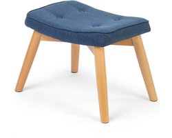 Voetenbank voor de Noorse Sofotel blauwe fauteuil