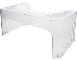 Voetenbankje Krukje - Badkamer Toilet - Hygiënisch Werken - Antislip Ontwerp - 43x24x17 cm - Transparant