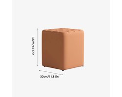 Voetenbankje Poef - Schoenenbank Kruk - Zitje Entree - Compact Ontwerp - 3 x 2 x 1 cm