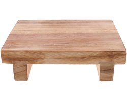 Voetenbankje - Voetenbankje voor senioren - Houten opstapje - Voetenbankje voor naast het bed (volwassenen) - Voetenbankje voor naast de bank - 25*18*7 cm