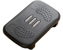 Voetensteun Bureau - Voetenbankje Onderstel - Ontspannen Zitten - Met Massage Rollers - 38 x 23 x 11 cm - Zwart