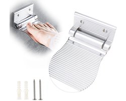 Voetsteun Badkamer Douche - aluminium - Opklapbare Voetpedaal Scheersteun - Beensteun - Pedicure Voetsteun - Pedicure Steun - Voetverzorging - zilver