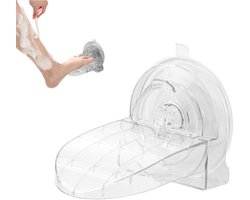 Voetsteun Badkamer Douche - Opklapbare Voetpedaal Scheersteun - Voetenbank met zuignap Geschikt - Voor douche, badkamer, toilet, thuis, hotel - Zwangere Vrouwen En Mensen Met Mobiliteitsbeperkingen - Transparant