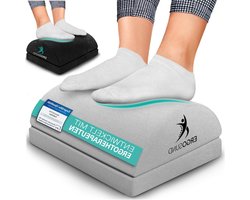 Voetsteun bureau testwinnaar - premium schuimkern - in hoogte verstelbare voetenbank - antislip ergonomische voetensteun - thuiskantoor accessoires - voetenbank - ERGOSUND Foot rest