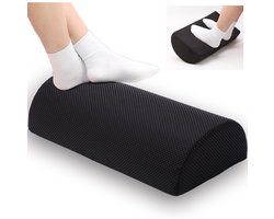 Voetsteun geschikt voor onder het bureau - Ergonomisch ontworpen voetkussen van schuim met hoge dichtheid - bureau voetenbankje - Verbetert de houding tijdens het werken en thuis - Verlicht stress