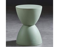 Voetsteun Kruk - Zitpoef Ottomaan - Ontspannen Zitten - Charmant Modern Design - 30x30x43cm - Groen
