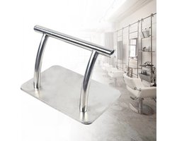 Voetsteun - RVS Kappersstoel Voetsteun - Salon Voetsteun - Kapsalon Voetsteun - 32 x 19 x 21 CM - Zilver