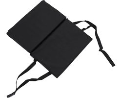 Voetsteun Verlenger voor Rolstoel, Kuitsteun Verhogend Kussen voor Thuis, PU Lederen Beensteun, Zwart, 16 Inch, Comfortabel en Ergonomisch.