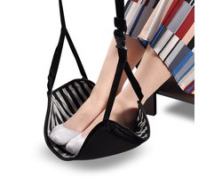 Voetsteun, vliegtuig, in hoogte verstelbaar, schuim, reizen, voetsteunen met opbergtas voor kantoor, vliegtuig, trein bus, thuis