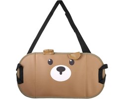 Voetsteun Voor Kinderen - Draagbare Verstelbare Voetensteun Met Schattig Berenpatroon Voor Ontspanning Tijdens Lange Reizen - Vliegtuig, Auto, Trein, Kantoor