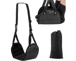 Voetsteun voor vliegtuigen - draagbare basis - ontworpen reisvoethangmat - reisaccessoires voor lange vluchten - verstelbare voethangmat voor comfort tijdens reizen