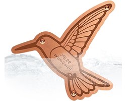Vogelbad Schijf - Koperen Kom - Vogels Voeden - Vuilvrije Zone - 12 x 12 cm - Koperkleurig