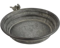 Vogelbad zink S