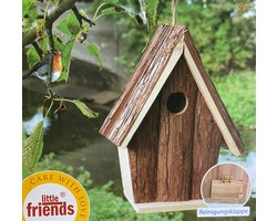 Vogelhuis hangend van hout - Nestkast