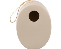 Vogelhuisje Ovaal - Grijs - Ø4,5cm