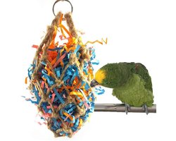 Vogels Foerageren Shredding Nest Chew Opknoping Speelgoed Voor Afrikaanse Grijze Kaketoes Conure Parkiet Quaker Valkparkiet Kooi Accessoires