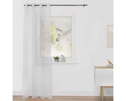 Voile gordijn met oogjes 1 sjaal