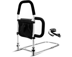 VOKA Bedbeugel - Verstelbaar Bedsteun - Bed Beugel - bedrek - Tot 150kg. - Uitstaphulp bed - Bed steun - Uitval bescherming - Matras Bedhulp - Kliksysteem - Uitstap bed hulp -Gemakkelijk - Uitschuifbaar