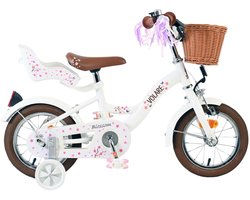 Volare Blossom Kinderfiets - Meisjes - 12 inch - Wit