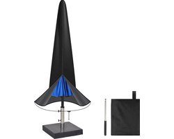Volcan Parasolhoes voor Staande Parasol - Met Rits en Stok - Waterdicht - Oxford 420D - Tot 350cm - Zwart