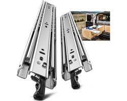 Volledig Uittrekbare Ladegeleider Met Vergrendeling Voor Zware Belasting Tot 68 Kg, 300 mm, 1 Paar