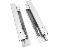 Volledig uittrekbare schuifladengeleiders van 35 cm, 1 paar onderbouw ladegeleiding voor meubels en laden, voor soepel en stabiel uittrekken