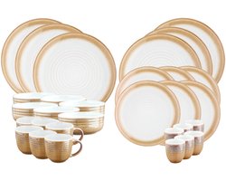 Volledige servies COSMOS - 30 stuks - Cream