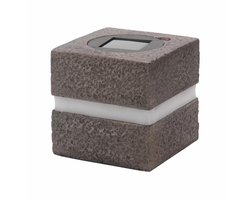 Volteno LATE Serie - Solar Tuinlamp - Imitatie Steen - Warm Wit Licht - Automatische Sensor