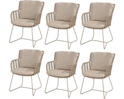 Volterra lounge balkonset 3 delig licht bruin wicker