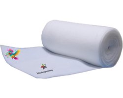 Volumevlies Polyester - Watten Vulling - Kussens Vullen - Oeko-Tex Gecertificeerd - 150g/m² 1.5m Breed - Wit