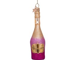 Vondels Kerstbal Champagne Fles