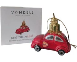 Vondels Kerstornament auto PostNL editie (met logo PostNL op de zijkant van de auto)