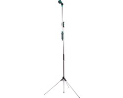 VONROC Buitendouche/Tuindouche 2 in 1 – Afneembare telescopische sproeilans – Instelbare hoogte 147 – 190cm en 180° verstelbare douchekop