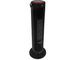 VONROC Elektrische kachel - ventilatorkachel - 1200W/2000W - torenmodel - keramisch - ECO Modus - zwenkfunctie - LED display - Incl. afstandsbediening - thermostaat en timer - 20m2