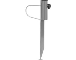 VONROC Grondanker – Parasolhouder - 45cm - universeel geschikt voor stokdiameter t/m 38mm - gegalvaniseerd staal - ook geschikt voor droogmolen