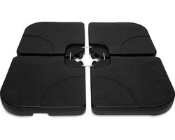 VONROC Parasoltegels Bardolino – Vulbare Parasoltegels - 50x50cm – Inhoud 15L – 4 stuks - voor zweefparasol