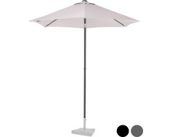 VONROC Premium Stokparasol Torbole Ø200cm - Incl. beschermhoes – Ronde parasol – UV werend doek - Beige