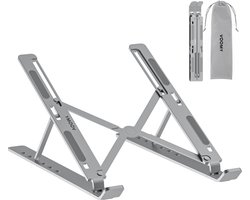 Voomy Office Laptop Standaard - Verstelbaar - Ergonomische Stand - Zilver