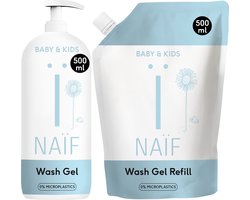 Voordeelset Reinigende Wasgel Pompfles & Navulverpakking voor Baby & Kids 500ml