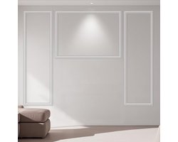 Voorgesneden Muurvormset voor Wainscoting Accentpanelen - Interieur Muurdecoratie voor Woonkamer en Slaapkamer
