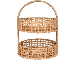 Vos | Anadia Tray | Tray | papier en metaal | ø29x39 cm | fruitschaal | fruitmand | keuken decoratie | fruitschaal designserveerplank | borrelplank | tapasplank | houten serveerplank | Wood Selections