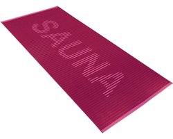 Vossen CAMDEN Saunadoek – 80x200 cm – Cranberry – Luxe en Duurzame Sauna Handdoek