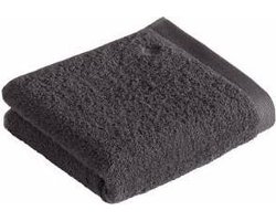 Vossen Handdoek High Line 50x100 cm - Set van 3 - Graphite