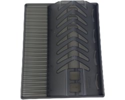 Vouwbare afdruiprek - Grijs / Transparant - Kunststof - 390 x 320 x 20 mm - Afwas - Afwassen - Afdruip - Druiprek