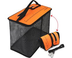 Vouwbare Drijvende Vissersmand - Opvouwbaar Vissersnet voor Baitopslag - Sneldrogende Rubber Coating 3.5 tot 10 Gallon