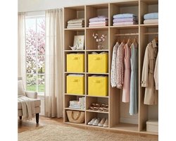 Vouwbare Opbergdozen voor Cube Storage, Stoffen Opbergmanden en Organizers voor Planken, Kasten en Speelgoed, 33 x 33 x 33 cm