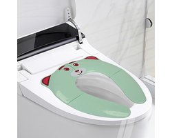 Vouwbare Toiletbril - Toiletbril voor Kinderen - Groene Toiletbril voor Kinderen